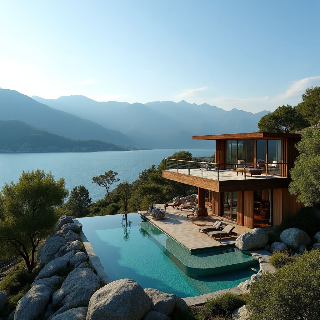 Antalya'da meditasyon merkezi panoramik görünümü